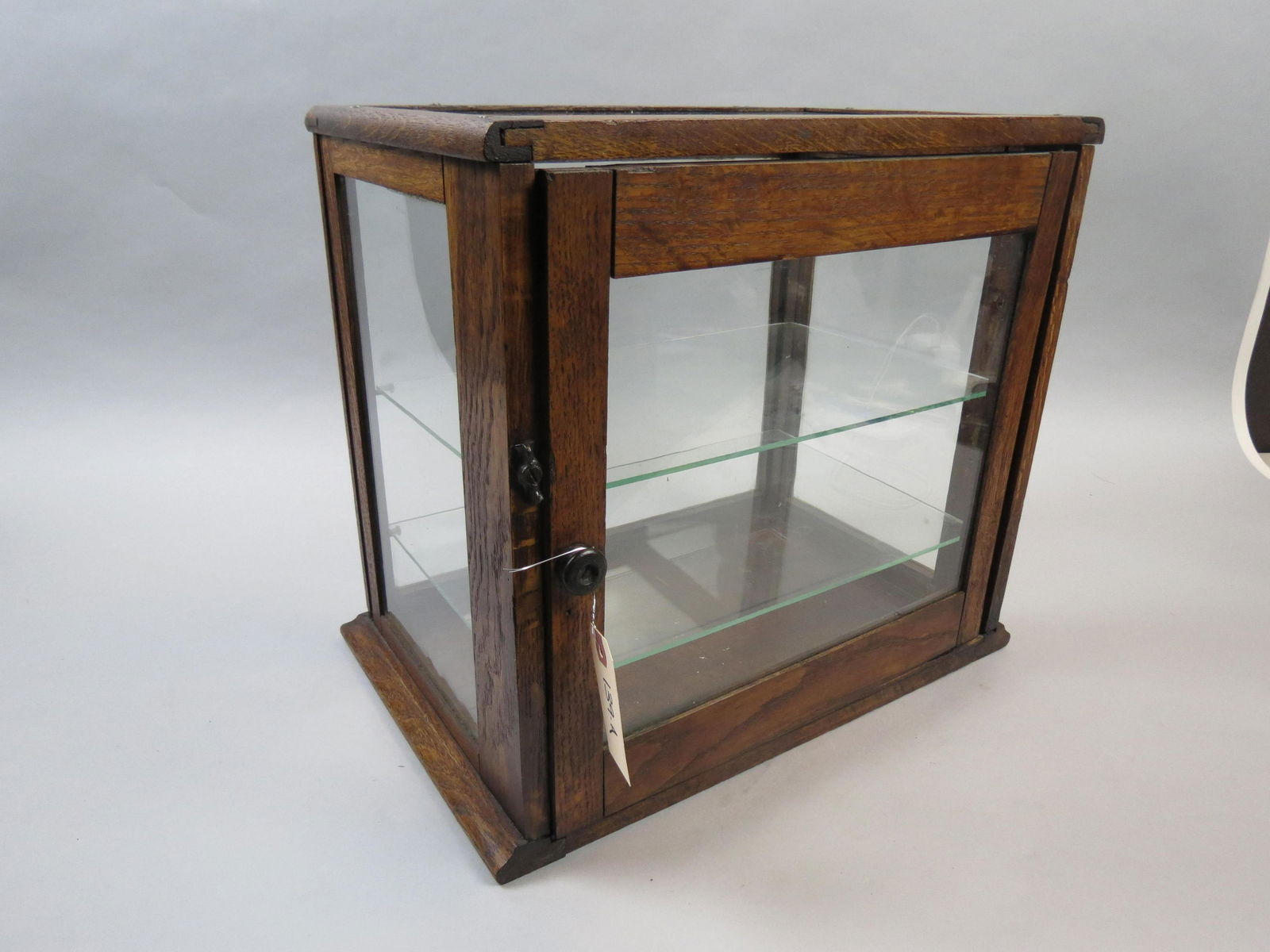 Small Antique Oak Store Display Case (1 of 3)