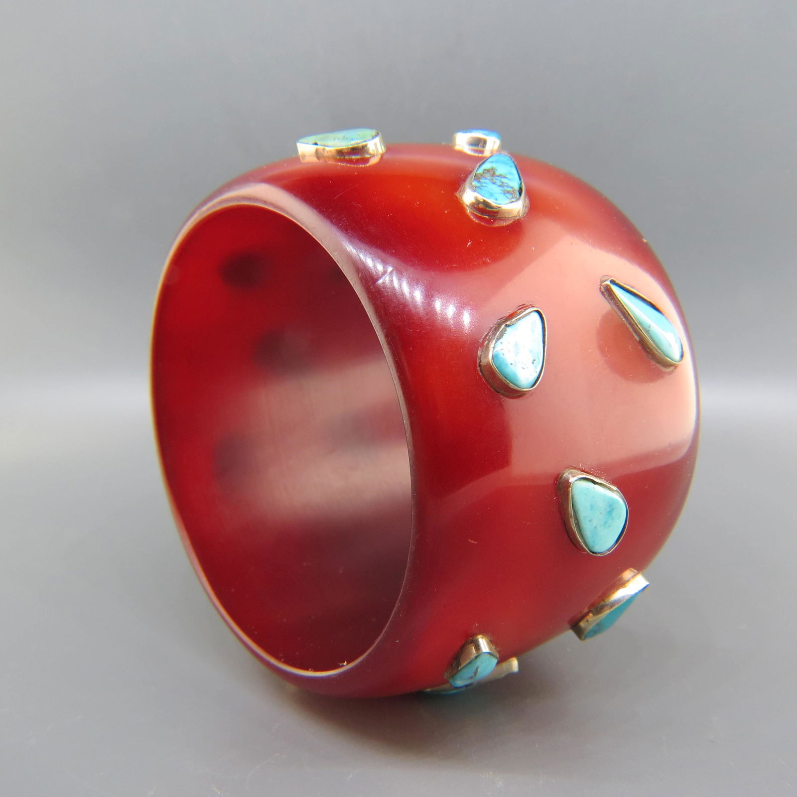 Turquoise Set Bangle Bracelet (1 of 4)