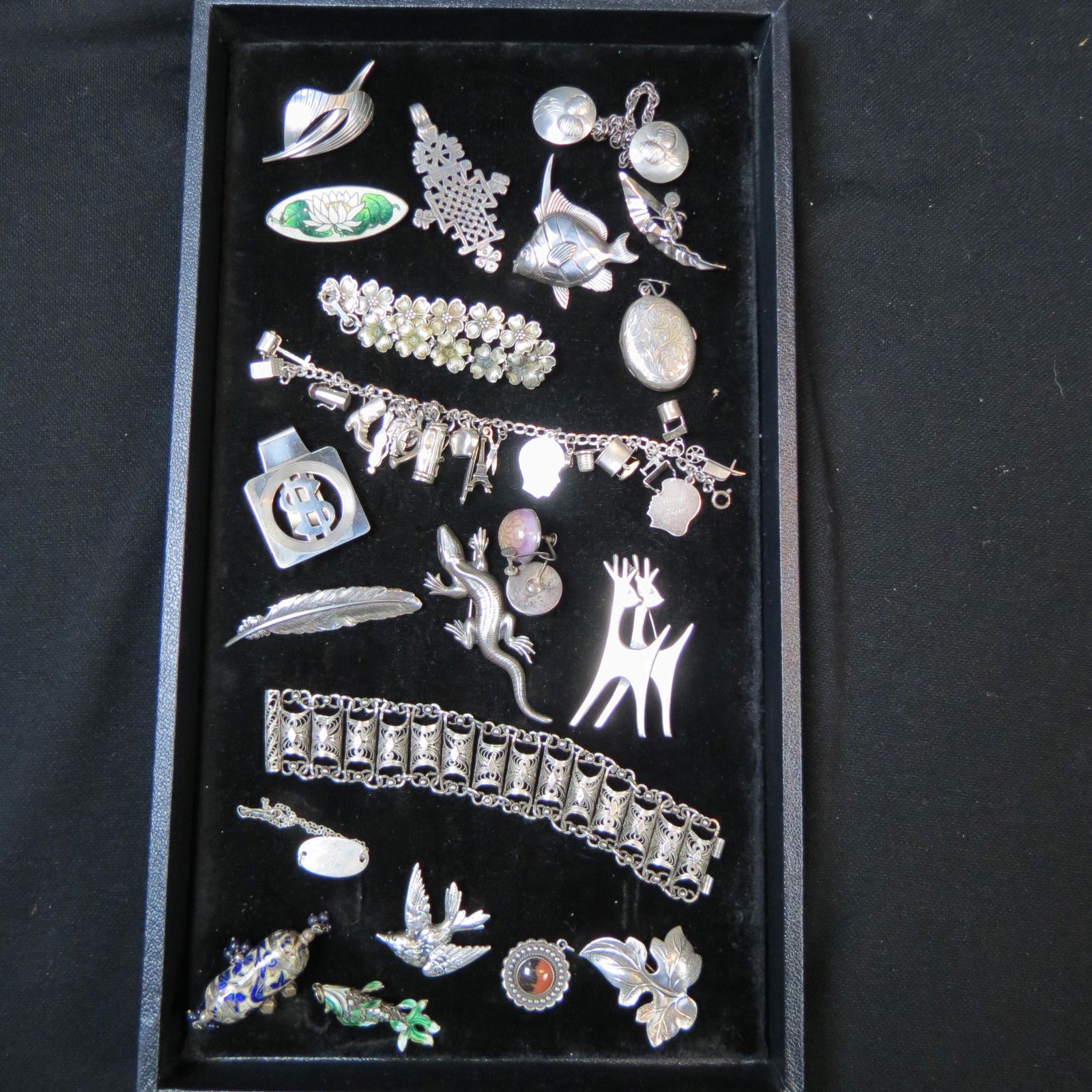 21 pcs. Sterling Silver Jewelry, Vintage (1 of 6)
