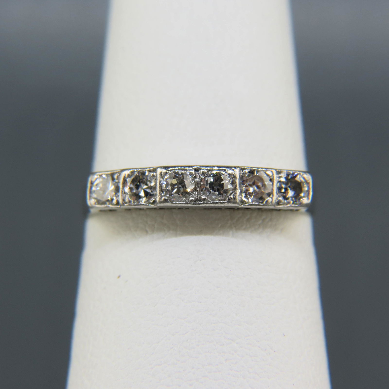 Diamond 14K White Gold Band (1 of 6)