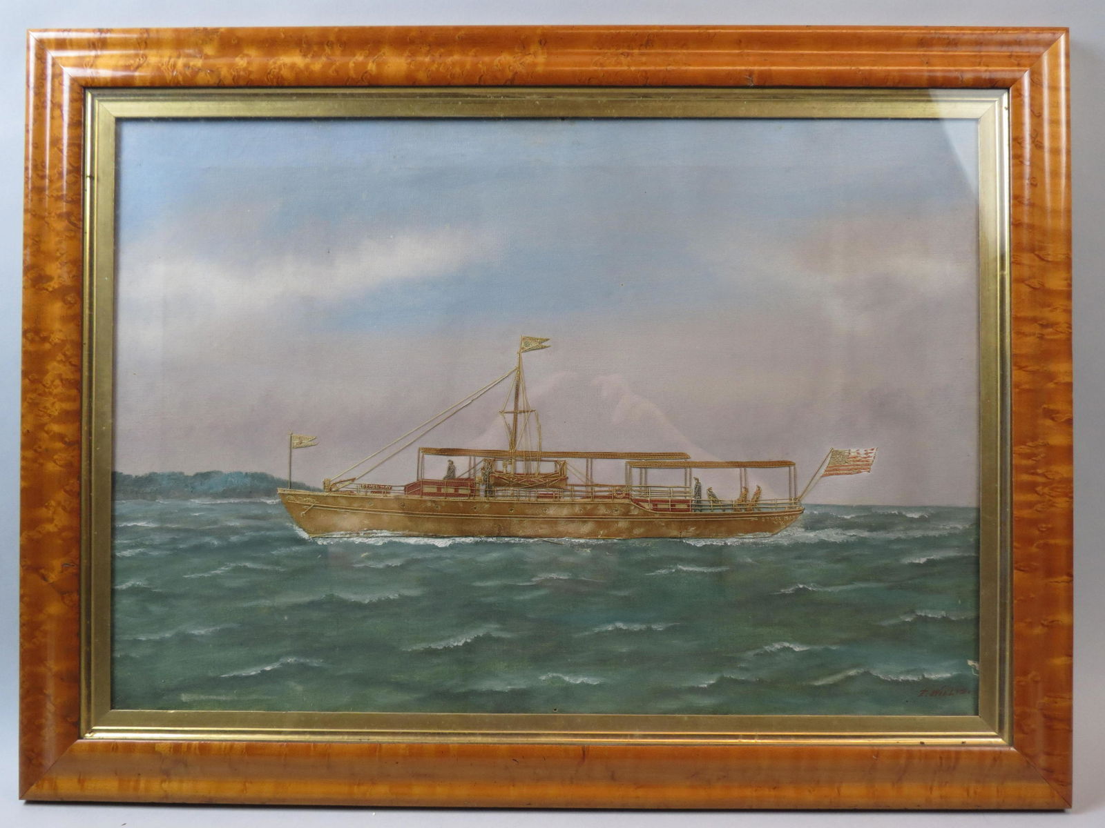 Thomas Willis, oil & silk, "Ethel May motor boat," (1 of 16)