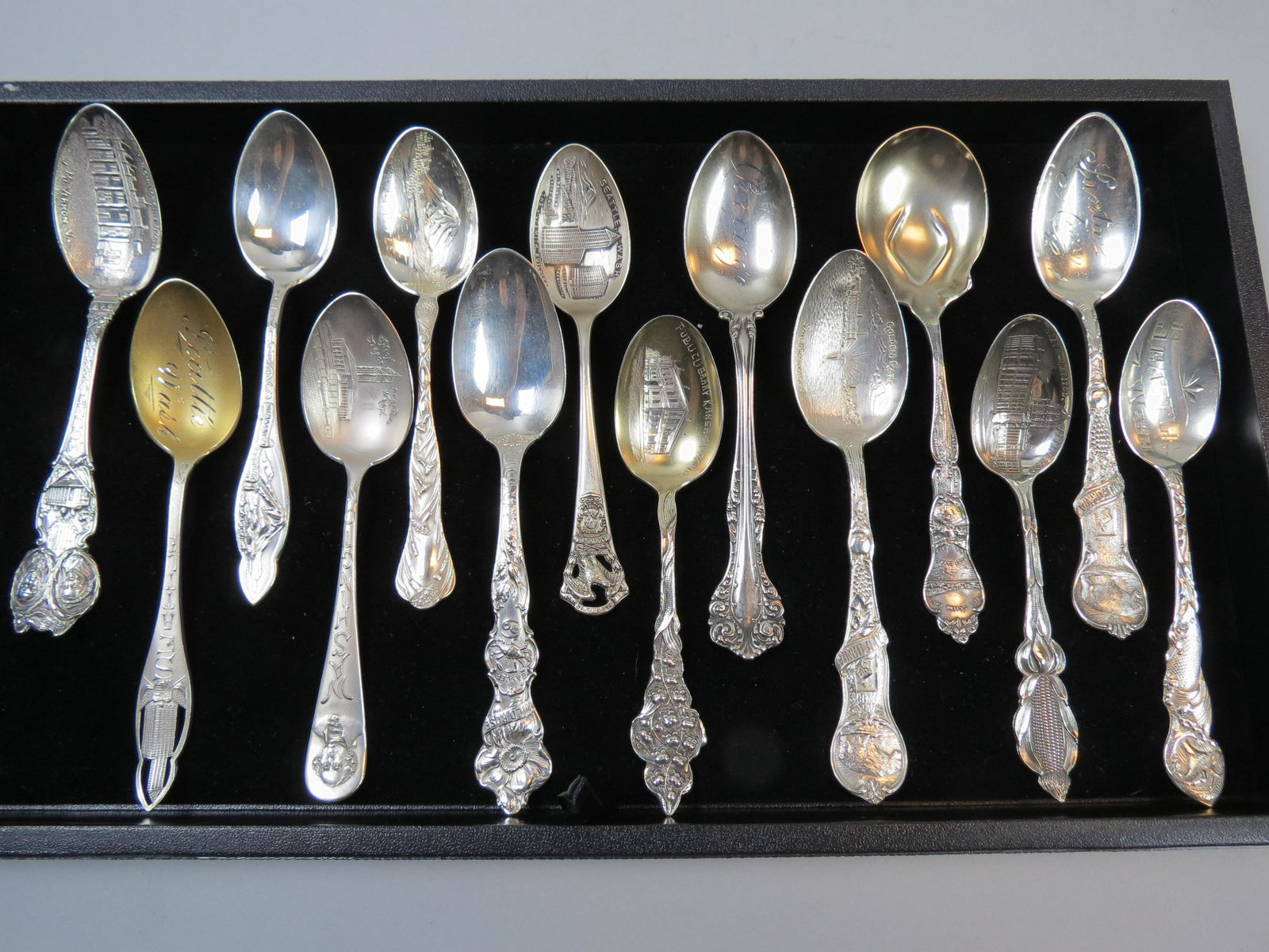 14 Sterling Silver Souvenir Spoons (1 of 3)