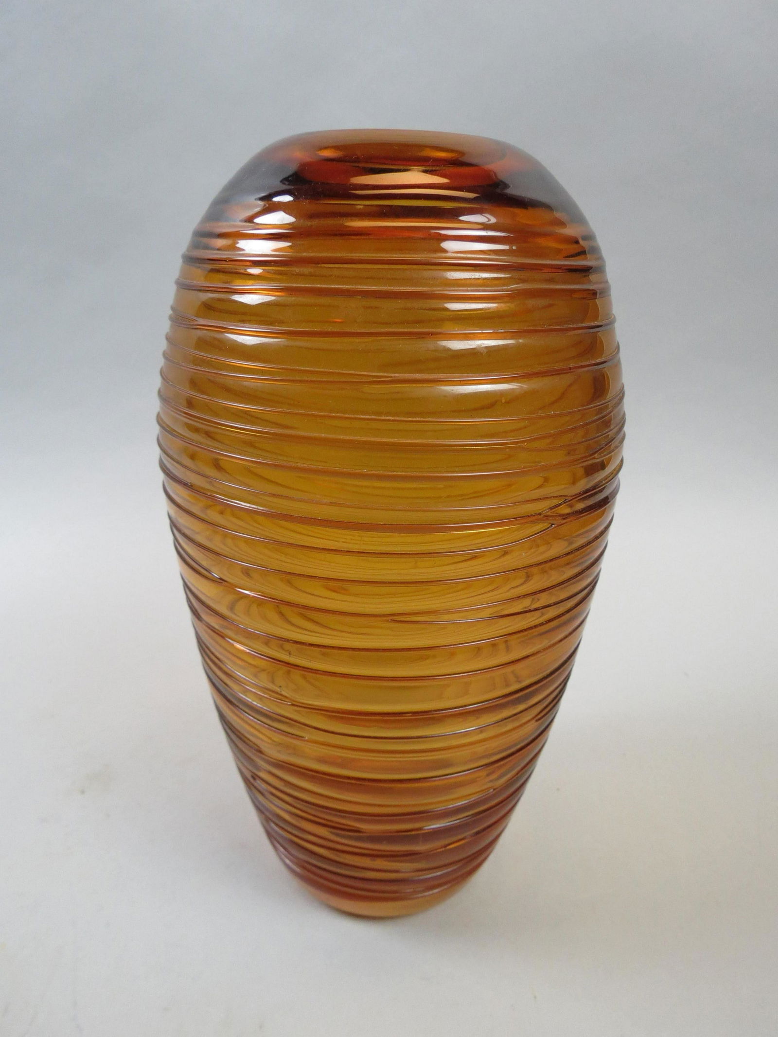 Fulvio Bianconi Golden Amber Art Glass Vase, (1 of 5)