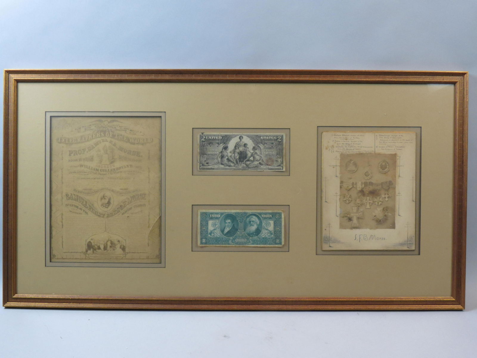 2 1896 Educational Series $2.00 Bills or Notes (1 of 7)