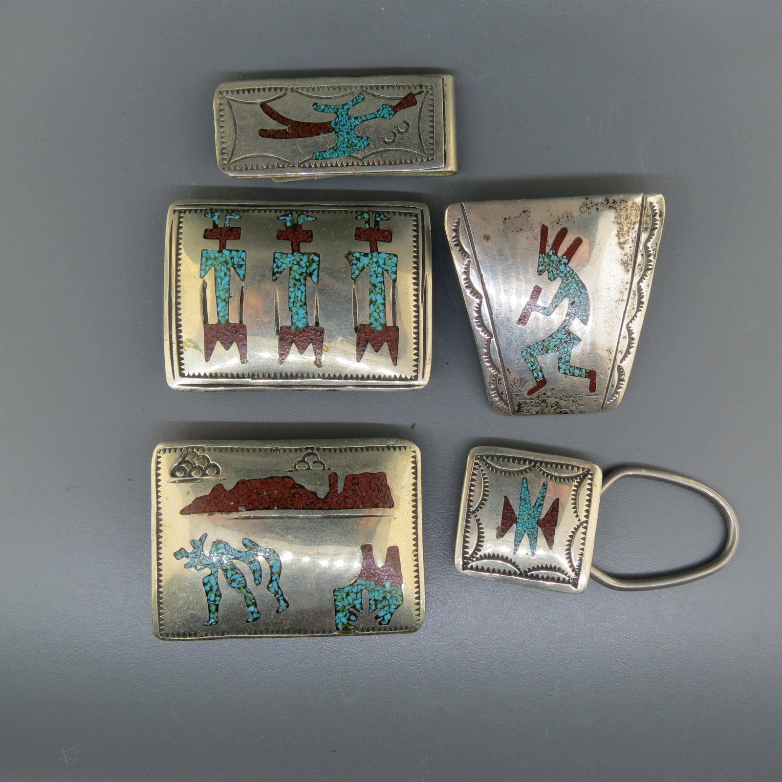 5 pcs. Native American Men's Jewelry (1 of 7)