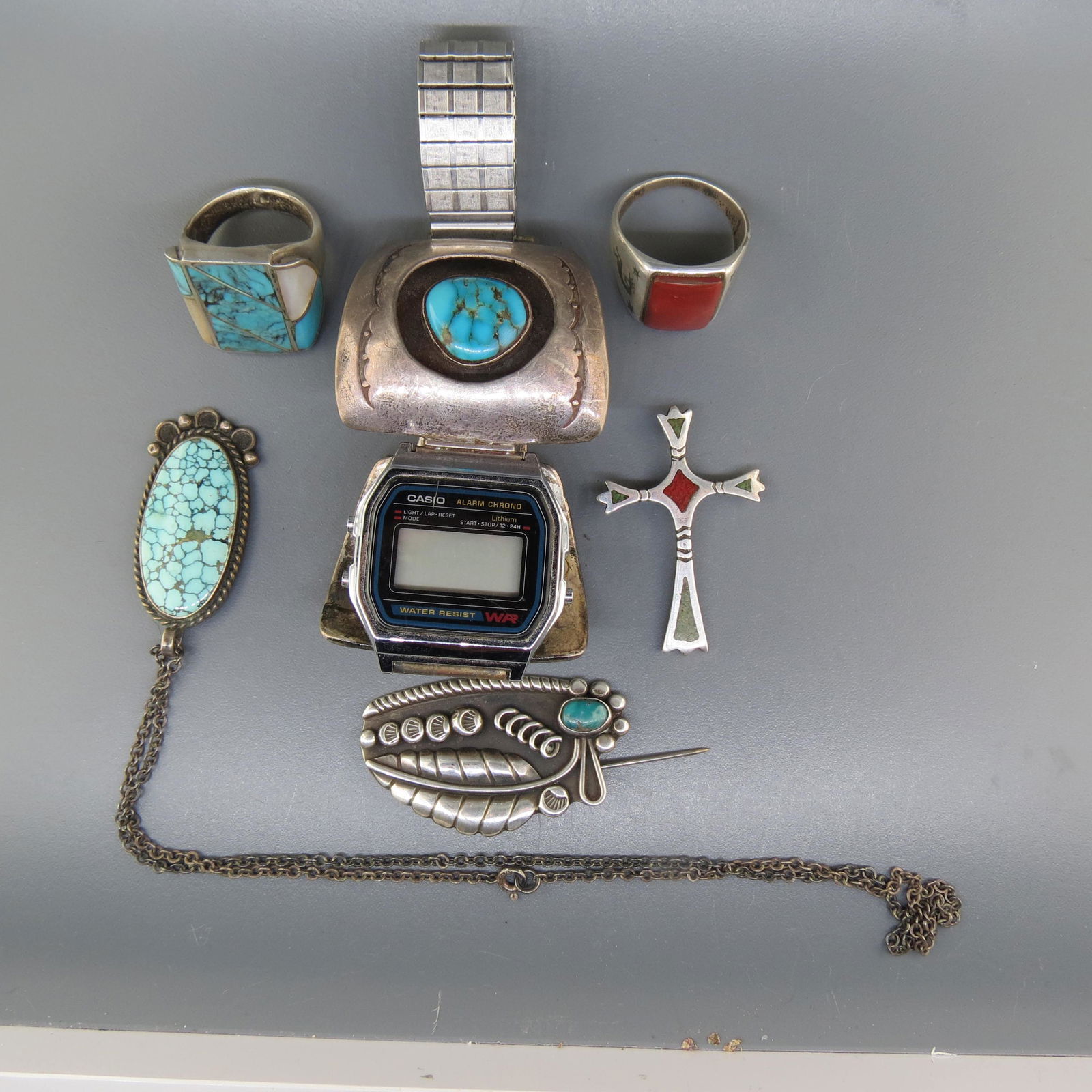 6 pcs. Native American Sterling Jewelry (1 of 5)