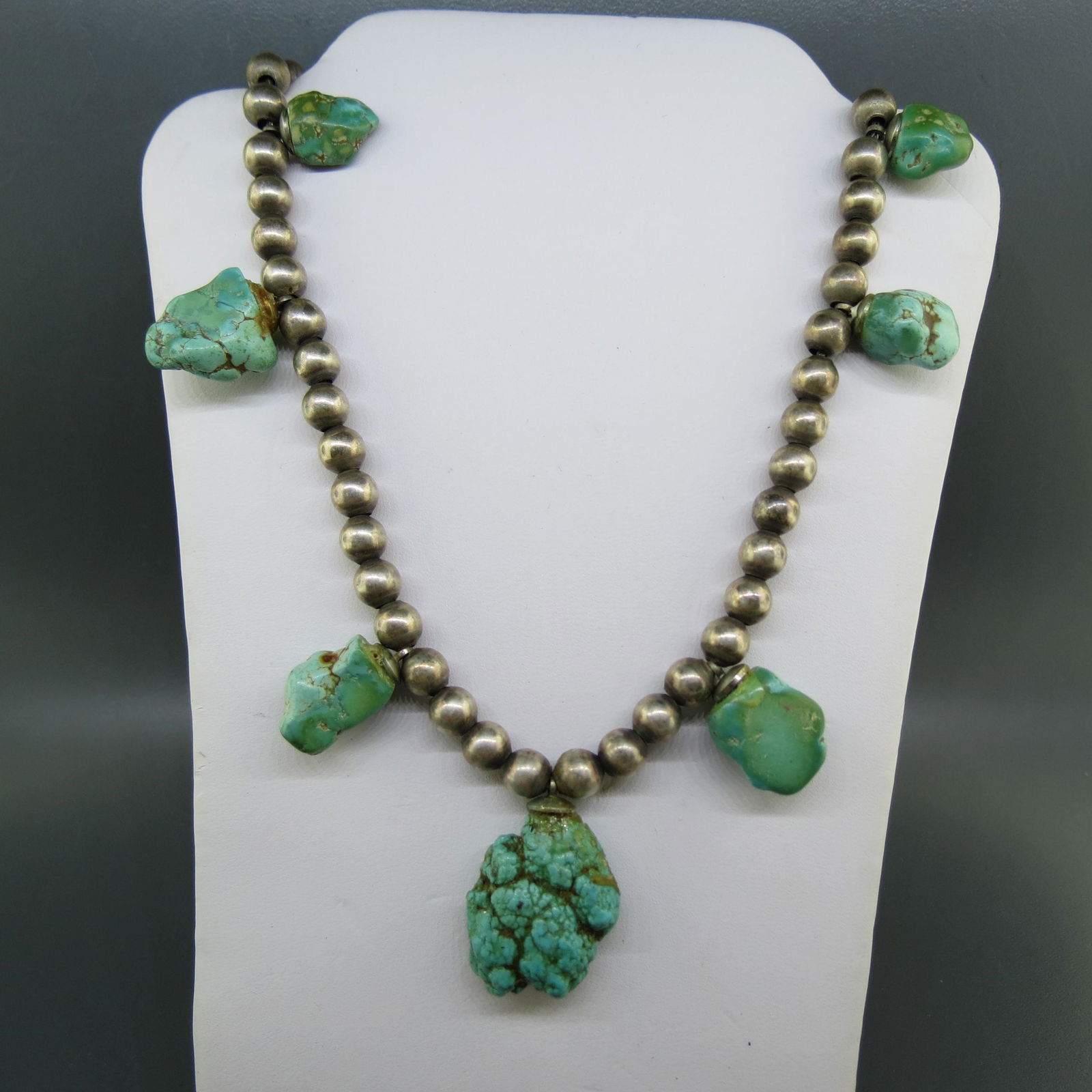 Native American & Sterling Necklace (1 of 5)