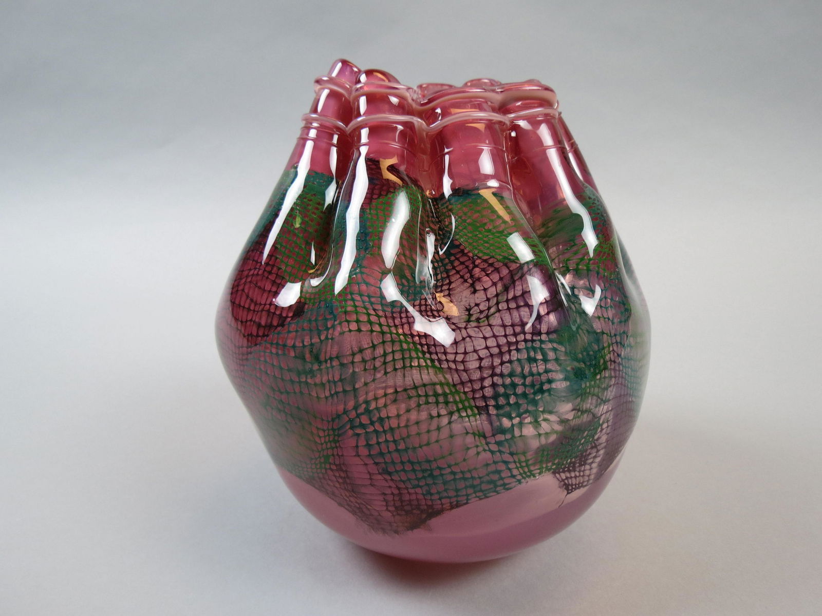 Kate Vogel & John Littleton Studio Art Glass Vase (1 of 7)