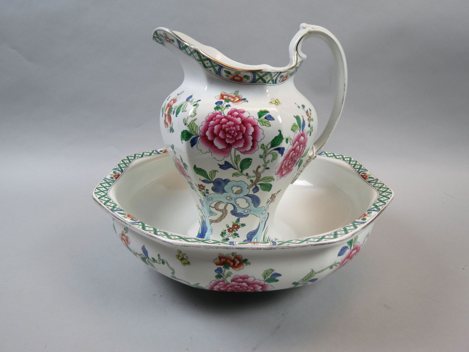English Ironstone Pitcher & Bowl Set (1 of 7)