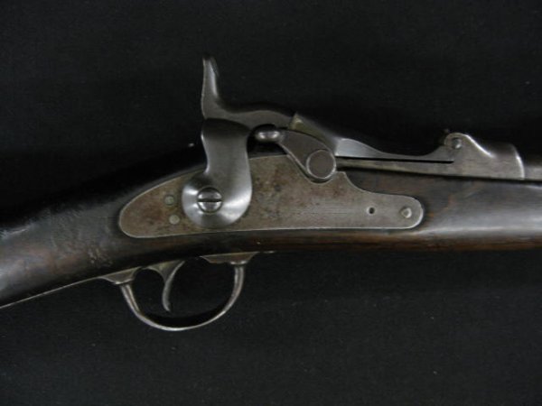 M1884 Springfield Carbine, lock marked US : lock marked US Springfield, breech marked US model 1884, serial #414069, no cartouche, front sight guard.