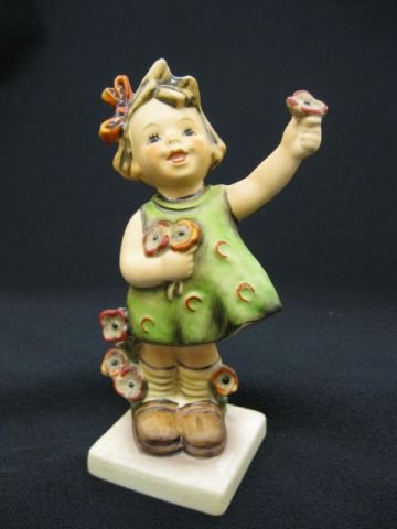 Hummel Figurine "Spring Cheer", #72, Goebel bee ma: #72, Goebel bee mark, 5", excellent.