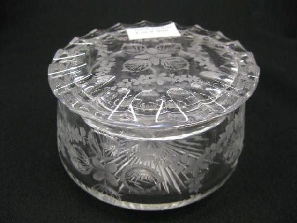 Cut Glass Dresser Box,