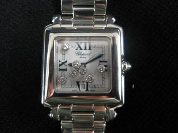 Chopard Happy Diamonds Sport Wristwatch,: square model, stainless, like new, retails at over $9000.00.