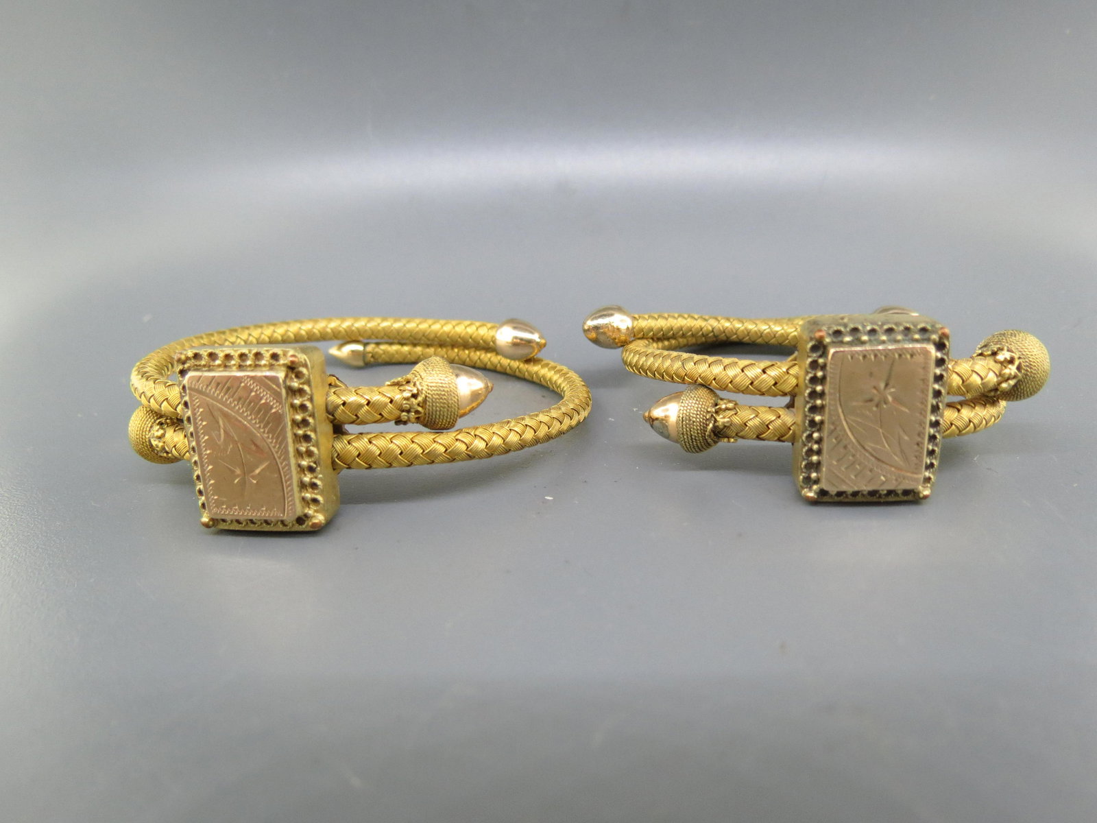 Pair of Victorian Gold-filled Bracelets, (1 of 6)