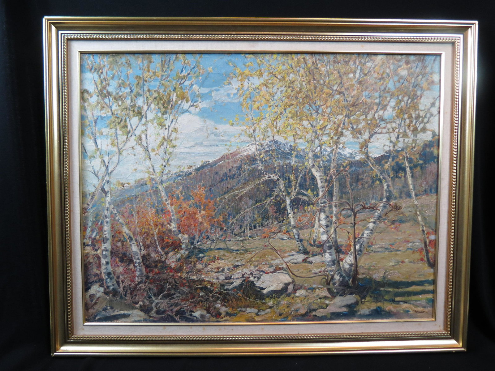 Ottorino Campagnari, oil, Autumn Landscape, (1 of 9)