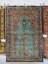 Silk Isfahan Type Persian Handmade Prayer Rug,