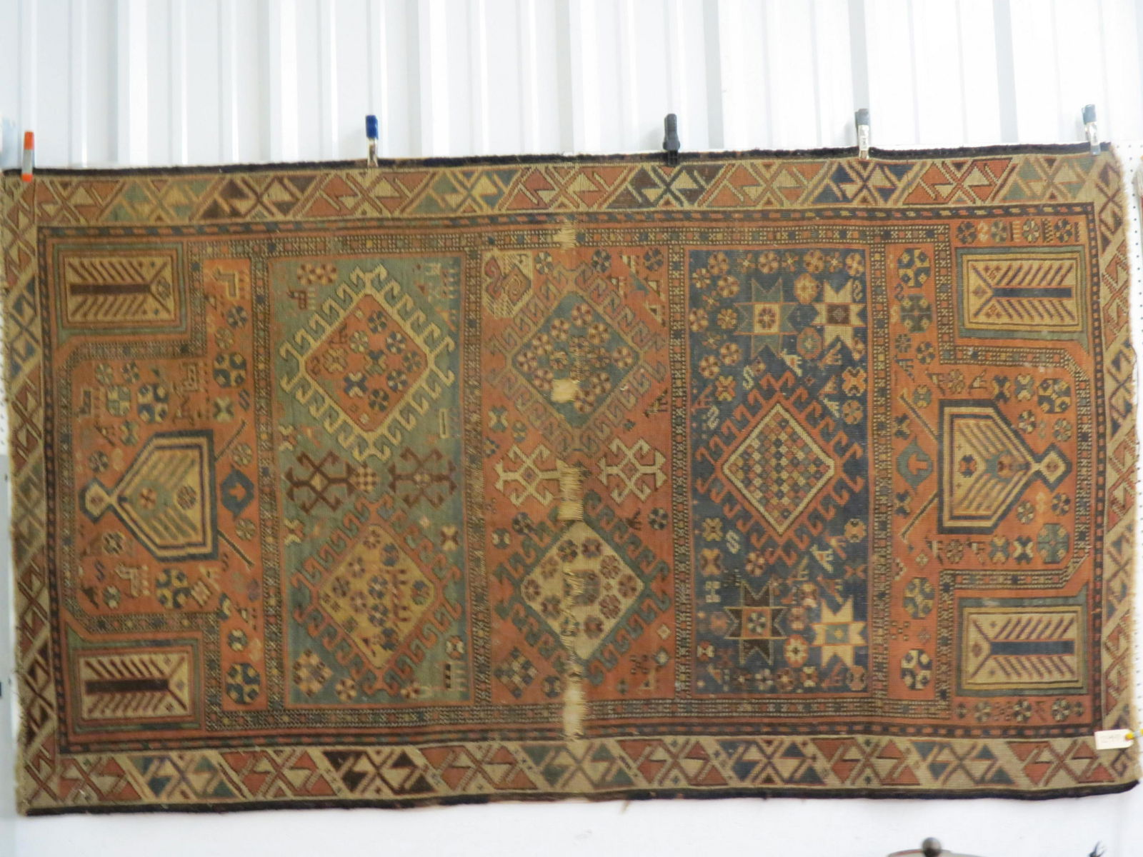 Antique Caucasian Type Handmade Rug, (1 of 5)