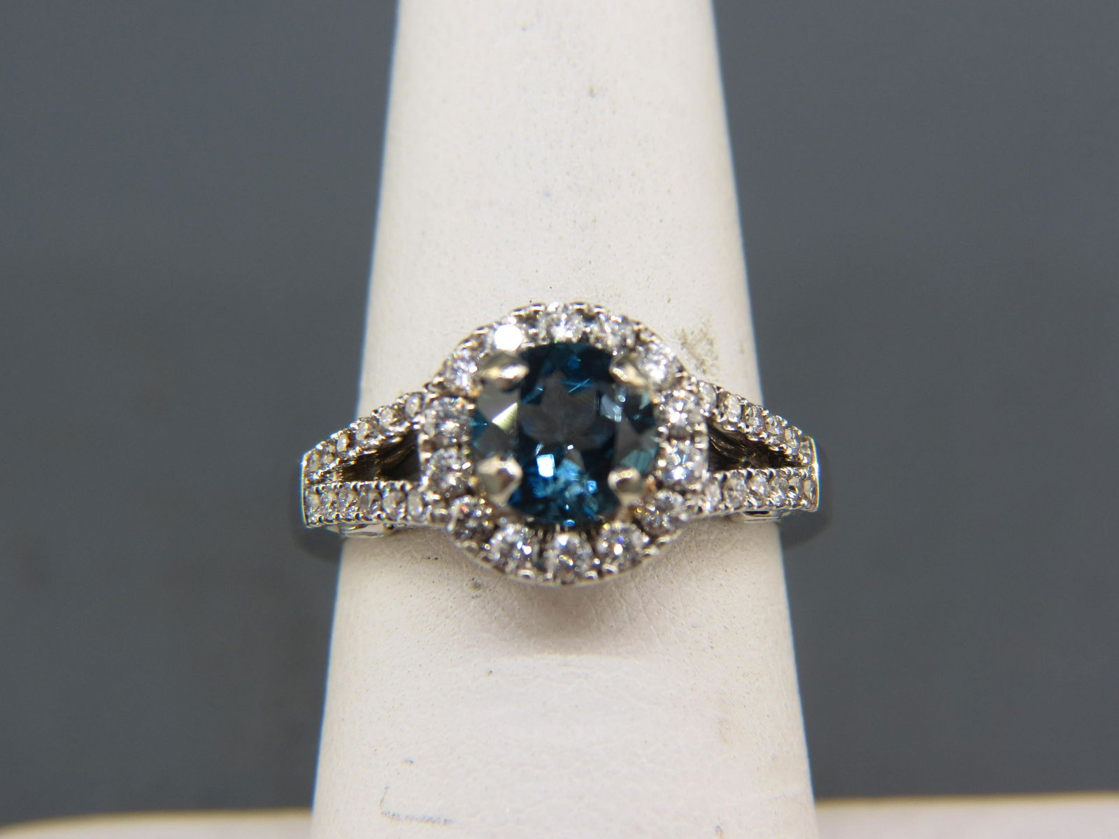 Apatite & Diamond 18K Gold Ring, (1 of 8)