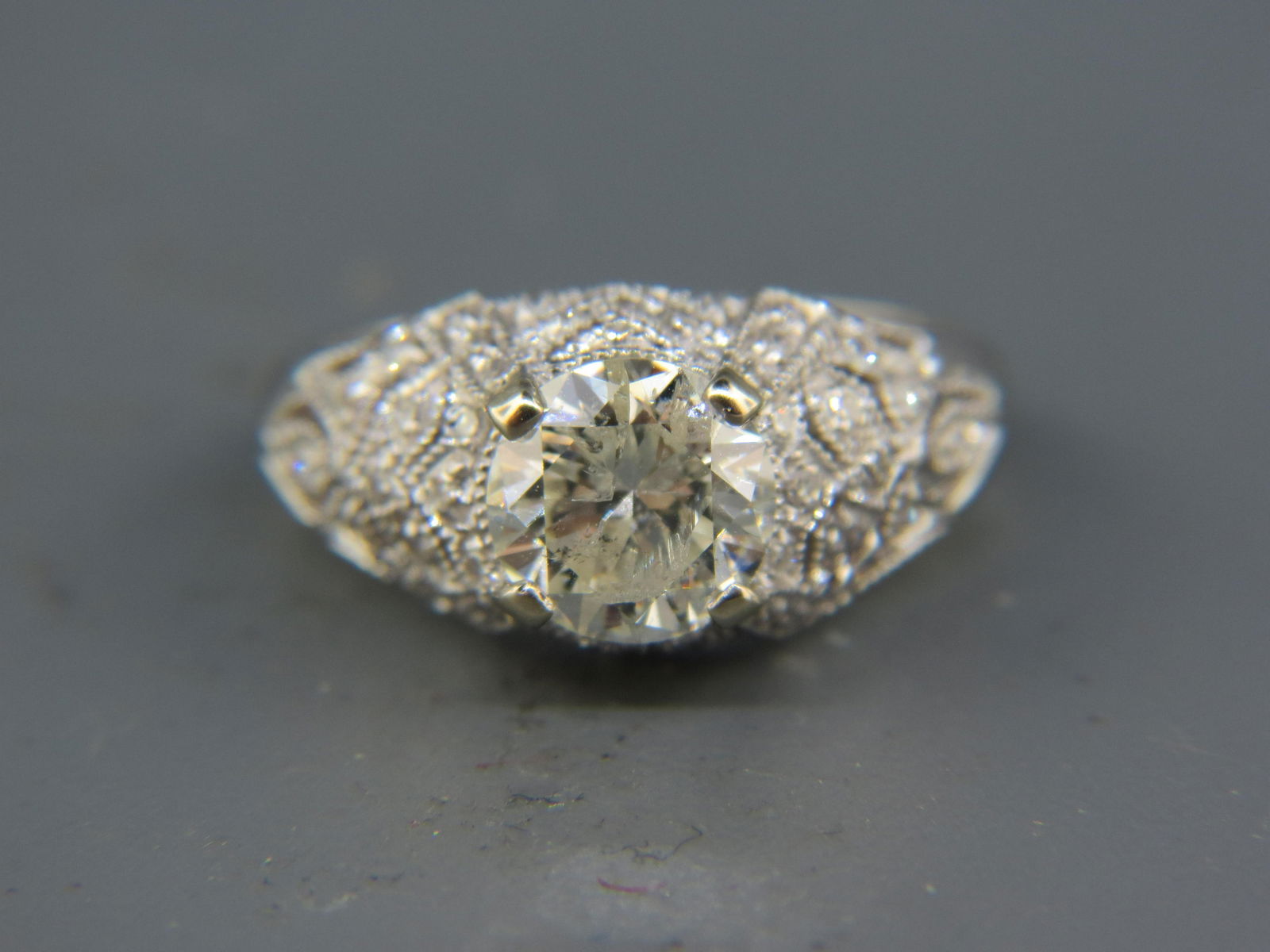 Diamond 14K Gold Ring, 1.68 carat round brilliant, (1 of 9)