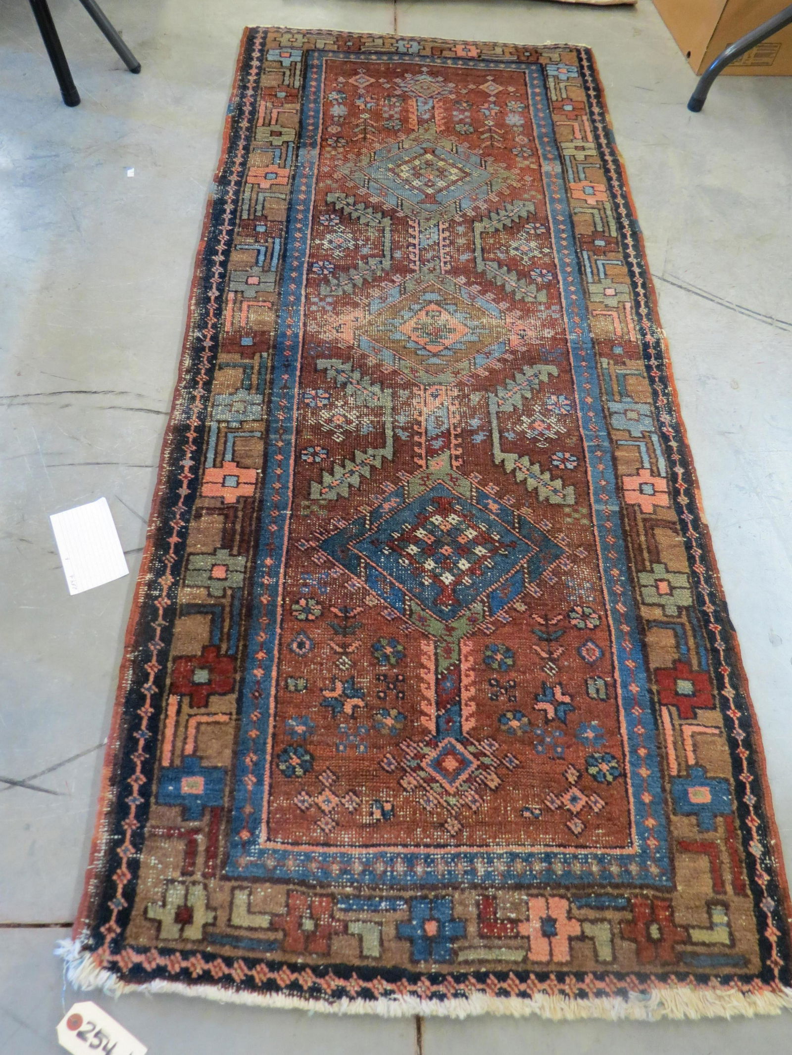 Antique Hamadan Persian Handmade Rug, (1 of 3)