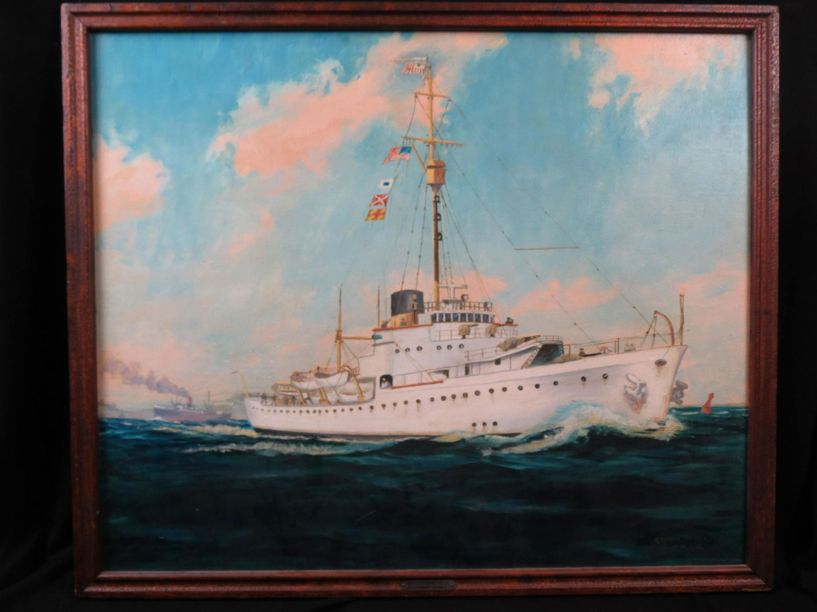 Marios Petersen, oil, Coast Guard Cutter, Campbell (1 of 5)