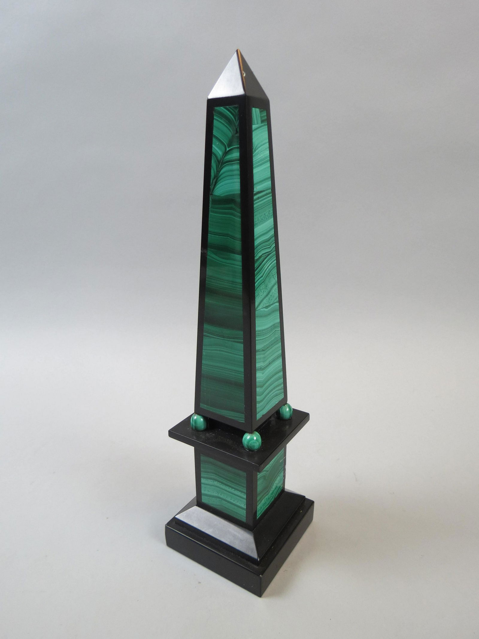 Malachite & Black Marble Obelisk, (1 of 7)