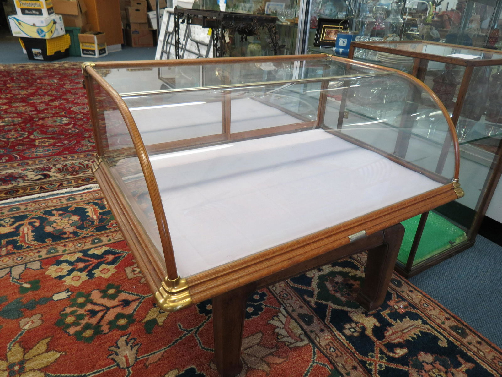 Oak & Glass Display Case, (1 of 4)