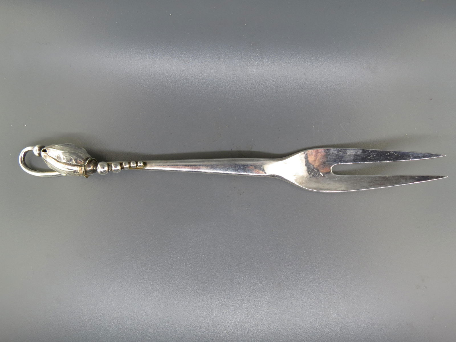 Georg Jensen Danish Sterling Blossom Serving Fork (1 of 5)