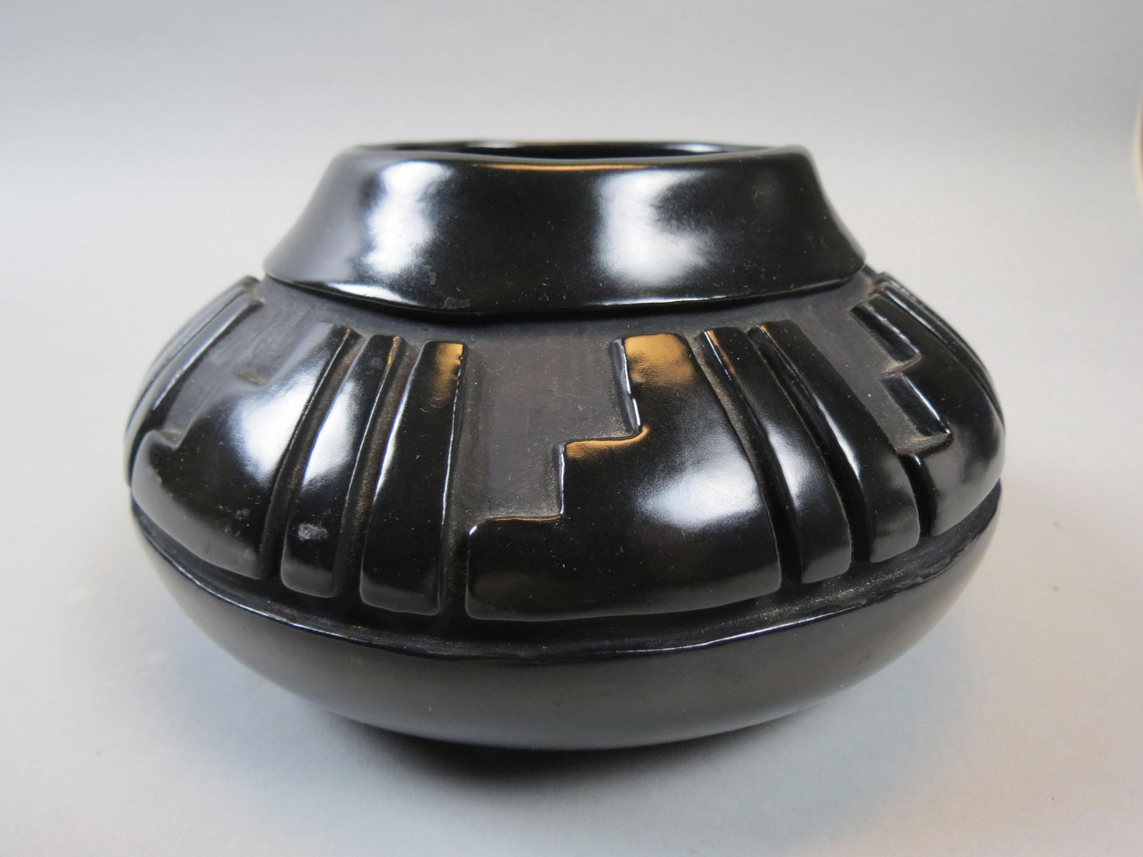 Santa Clara Native American Pottery Vase, (1 of 4)