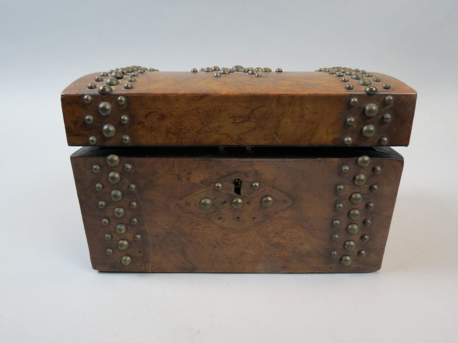 19th Century Wooden Tea Caddy Box, (1 of 3)