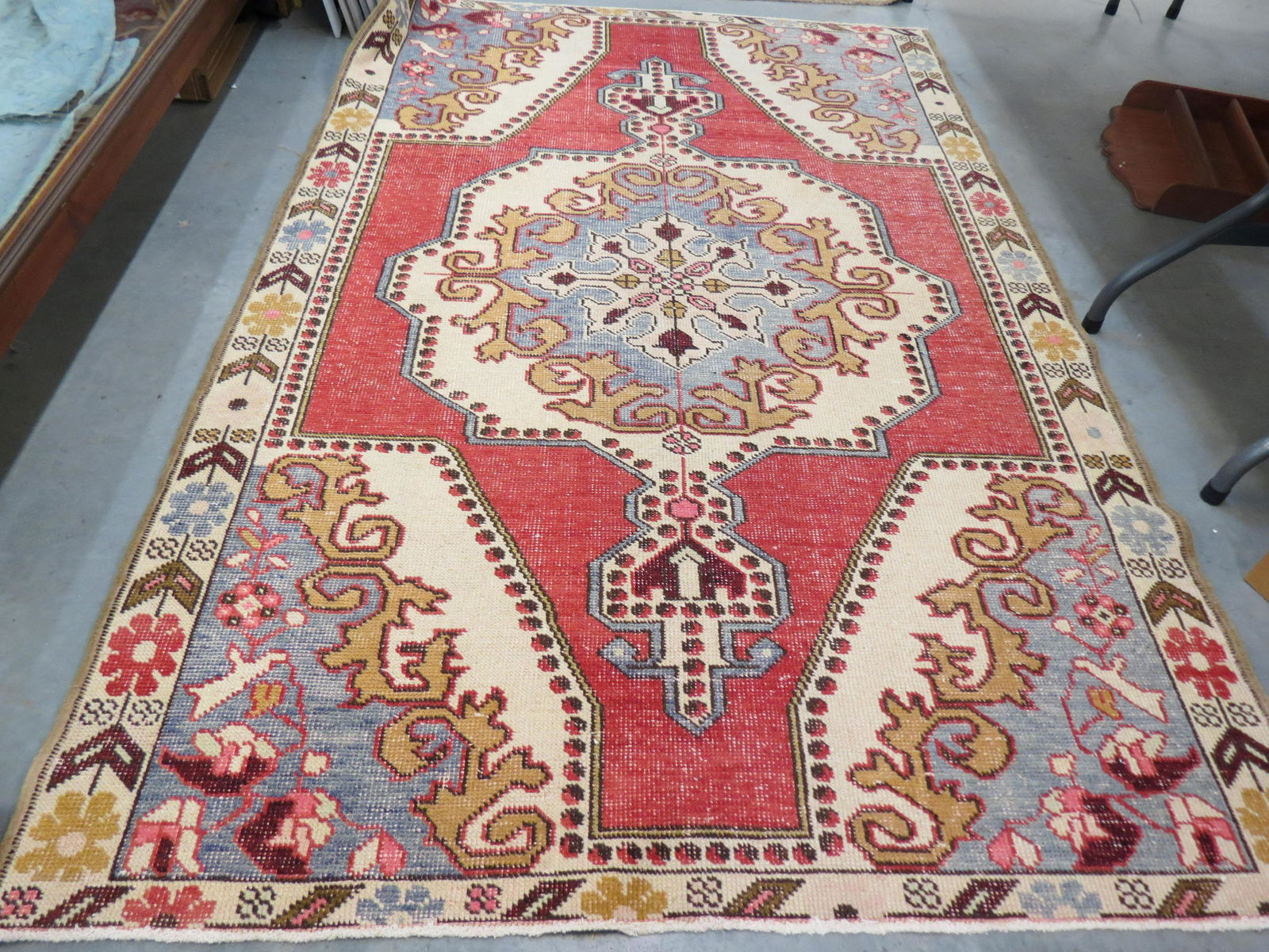 Oushak Turkish Handmade Rug, (1 of 4)
