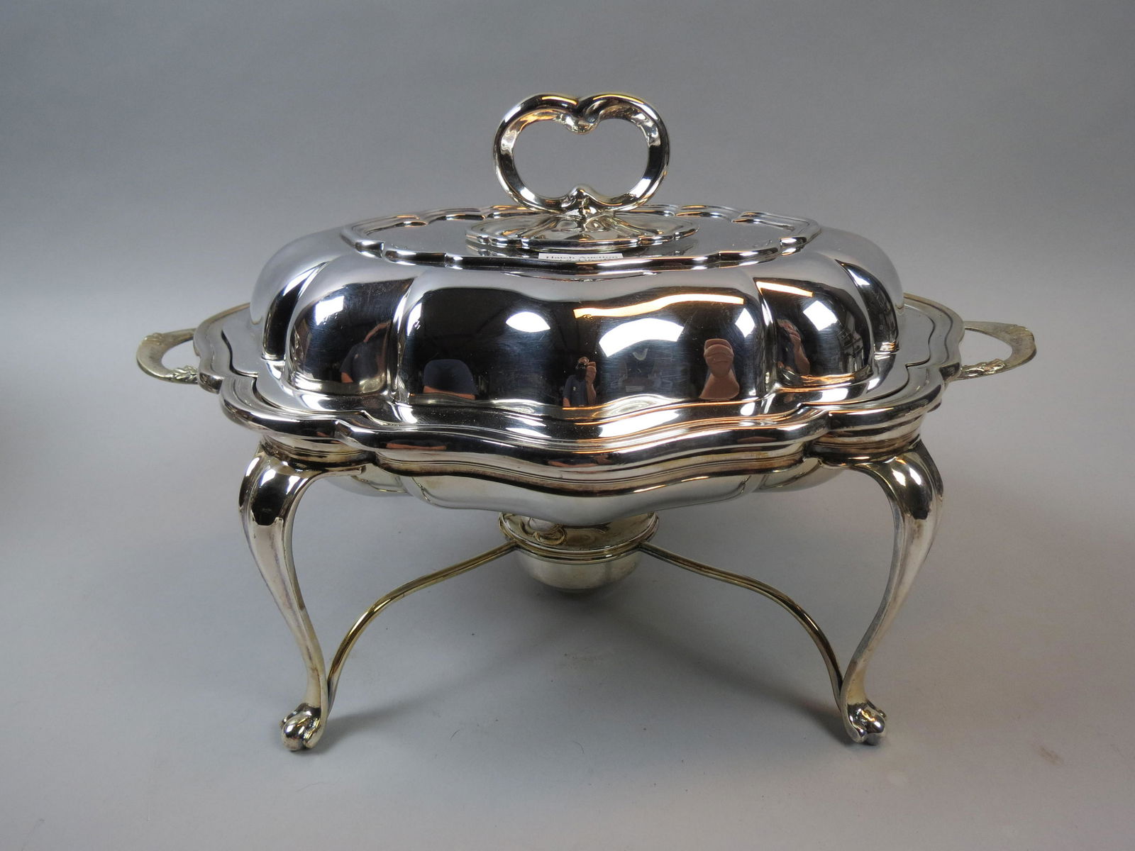 English Silverplate Server with Warming Burner, (1 of 7)