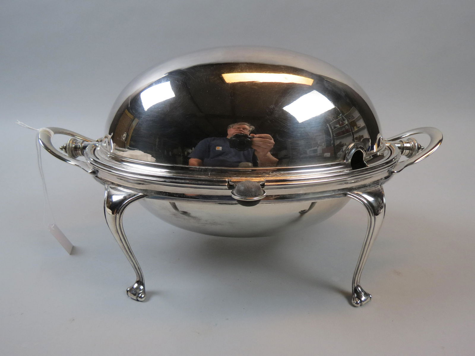 English Silverplate Breakfast Serving Dome, (1 of 4)