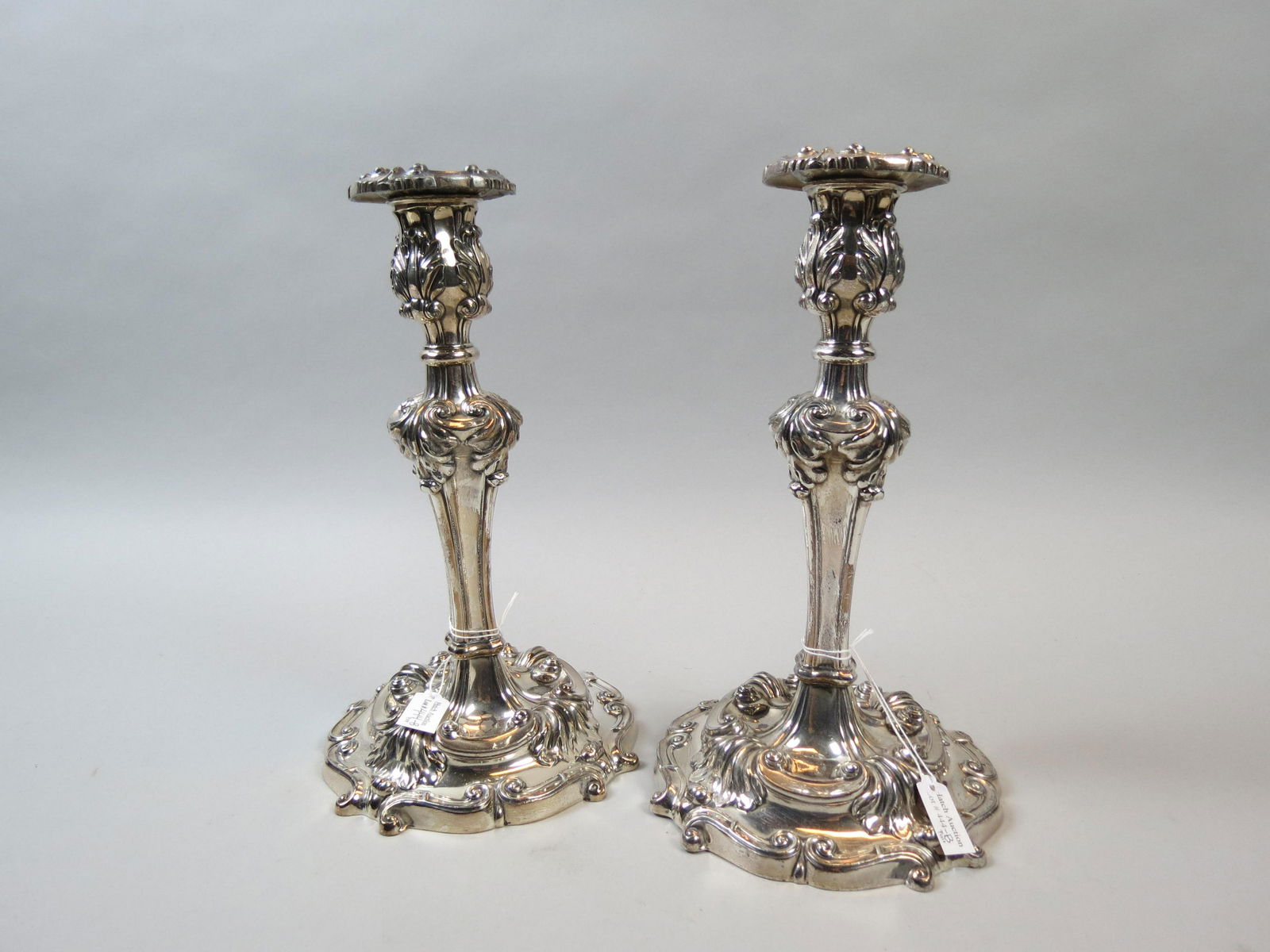 Pair of Reed & Barton Silverplate Candlesticks, (1 of 6)