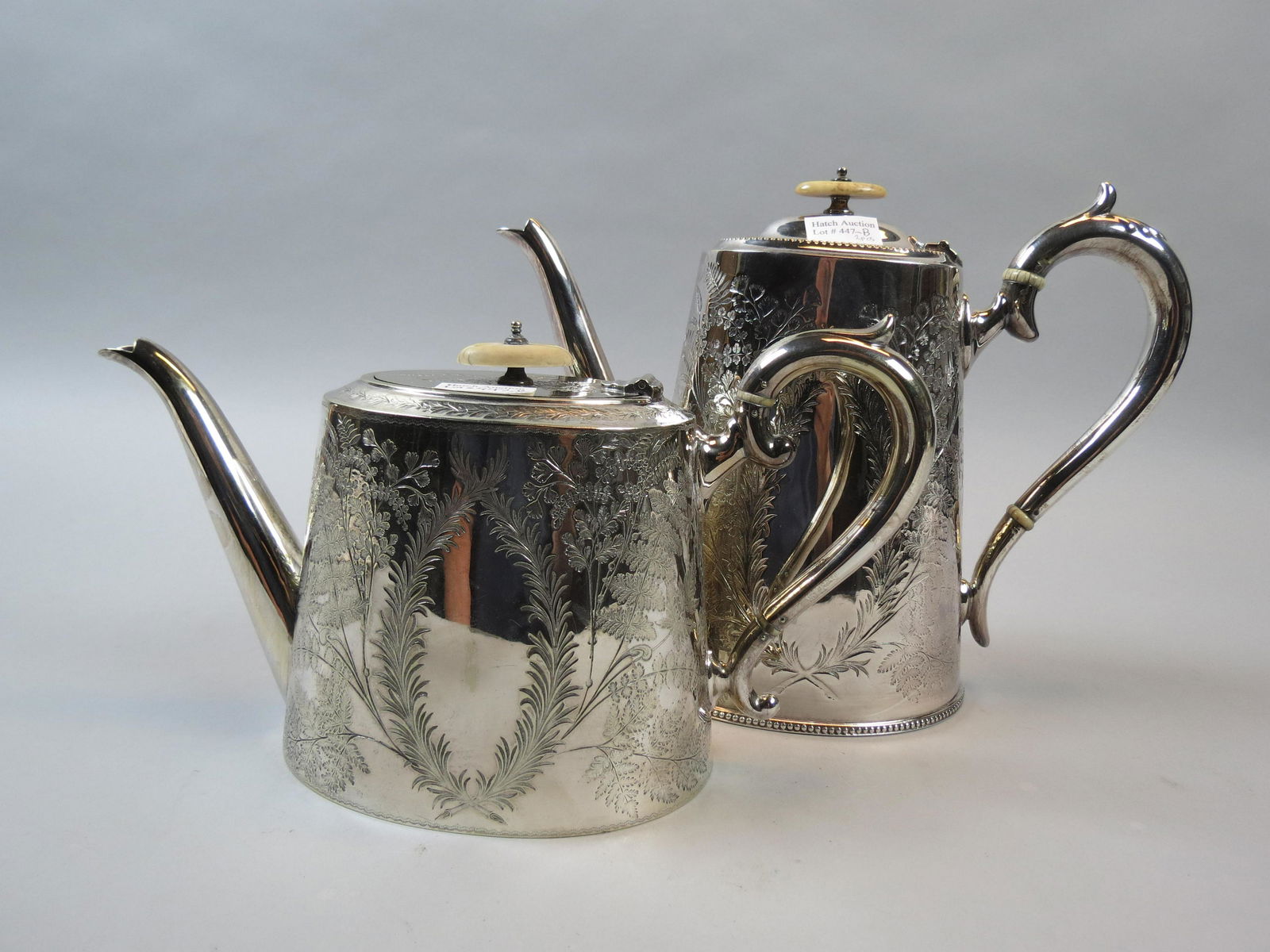 English Silverplate Teapot & Coffeepot, (1 of 6)