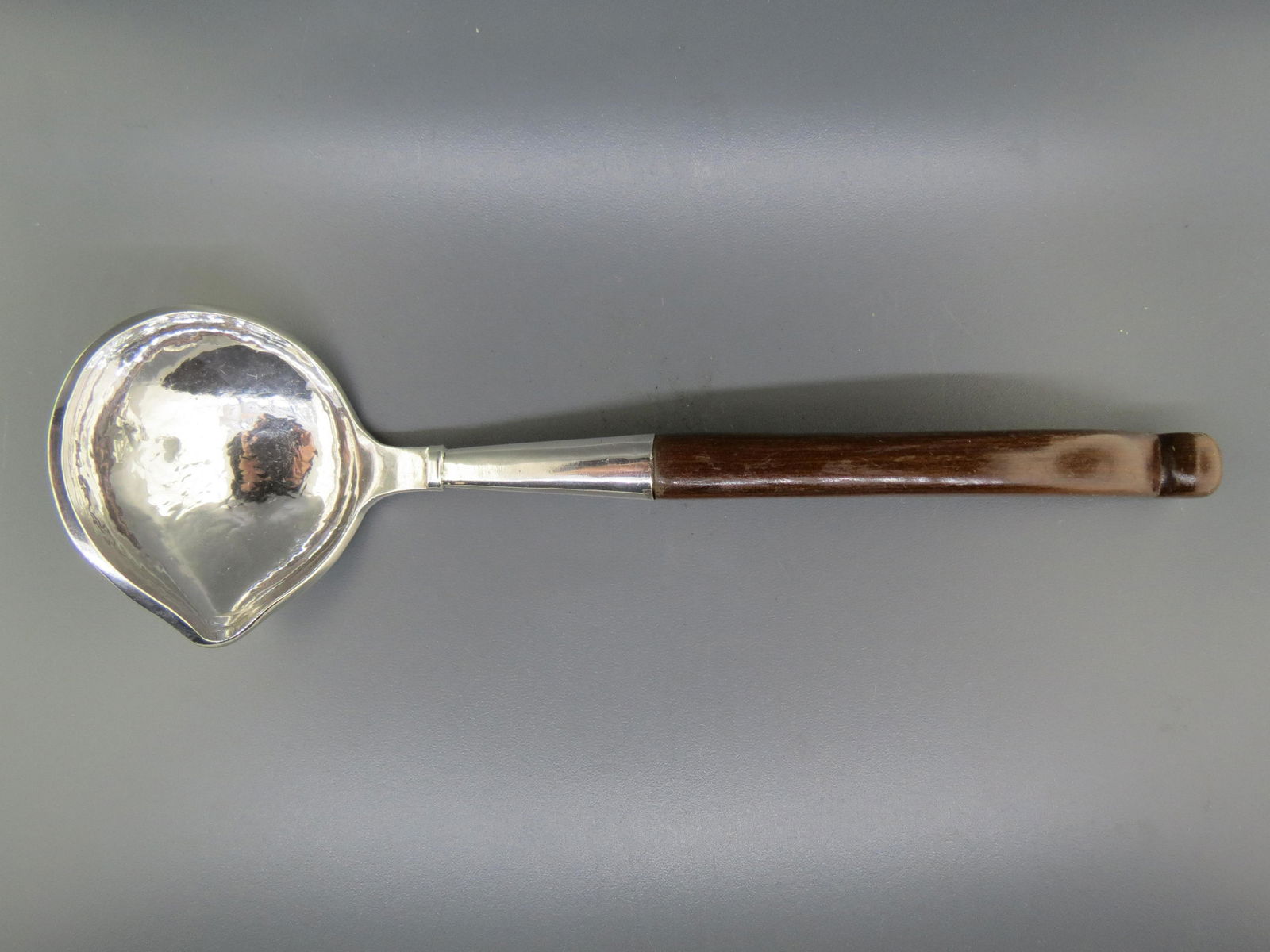 Sterling Silver & Wooden Handle Ladle, (1 of 5)