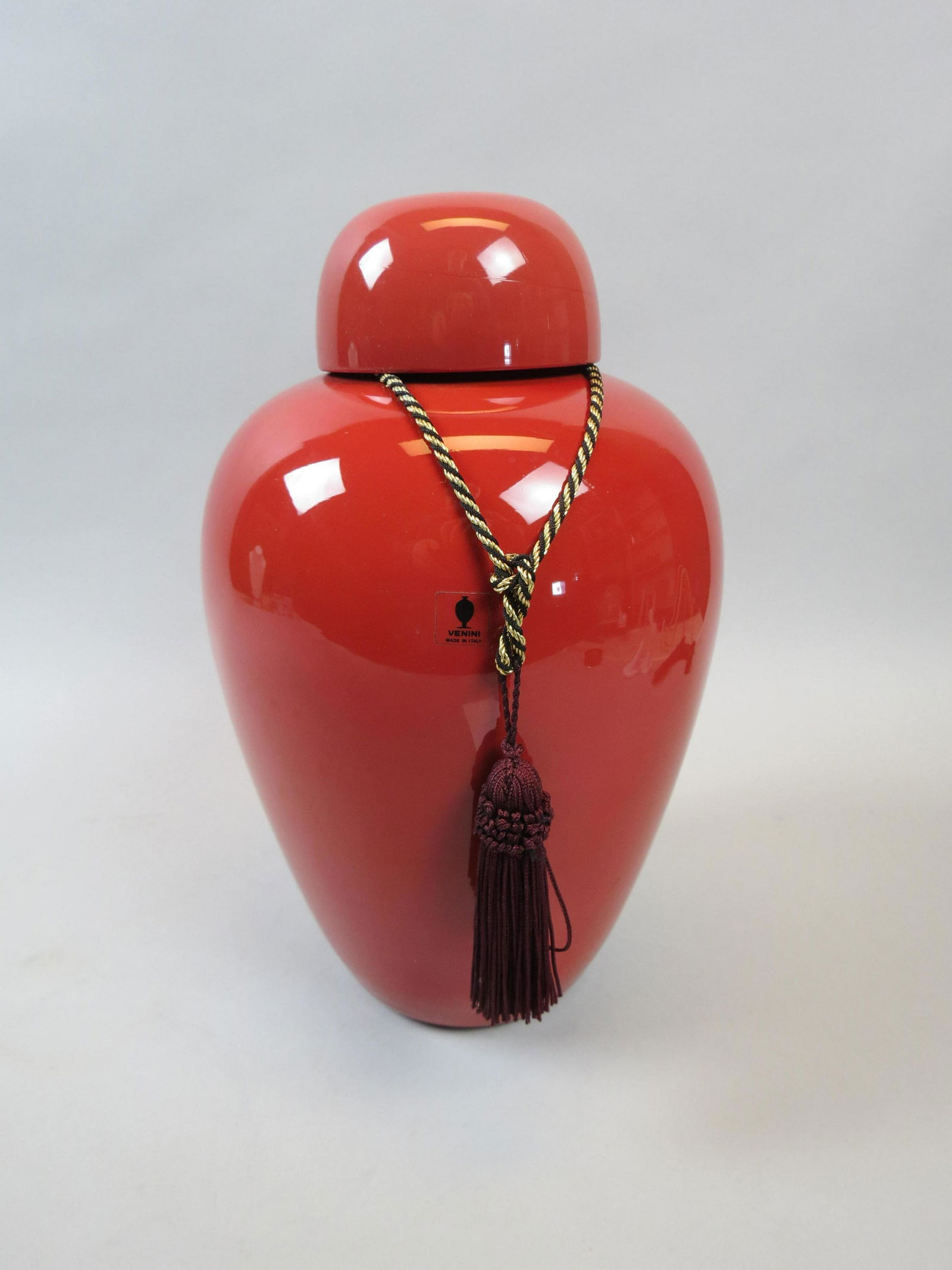 Venini Art Glass Covered Jar, (1 of 7)