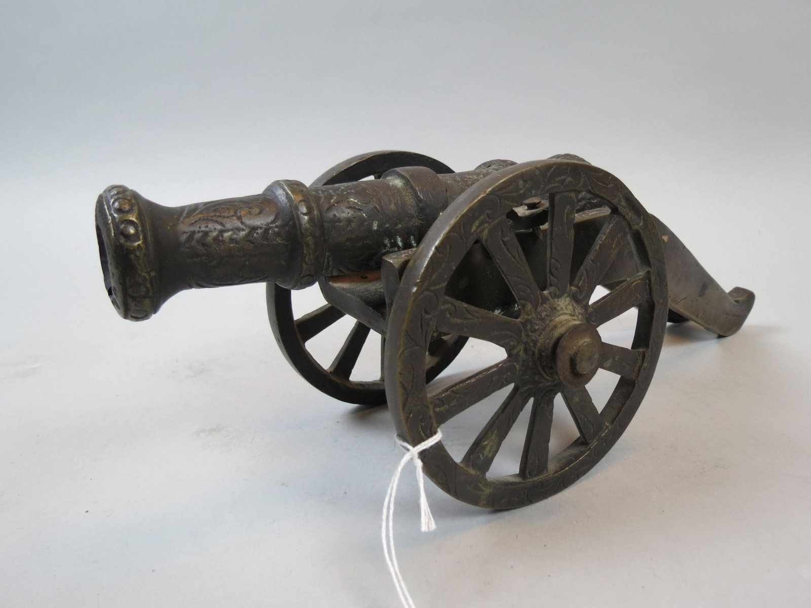 Bronze Cannon Replica,: 13" long.