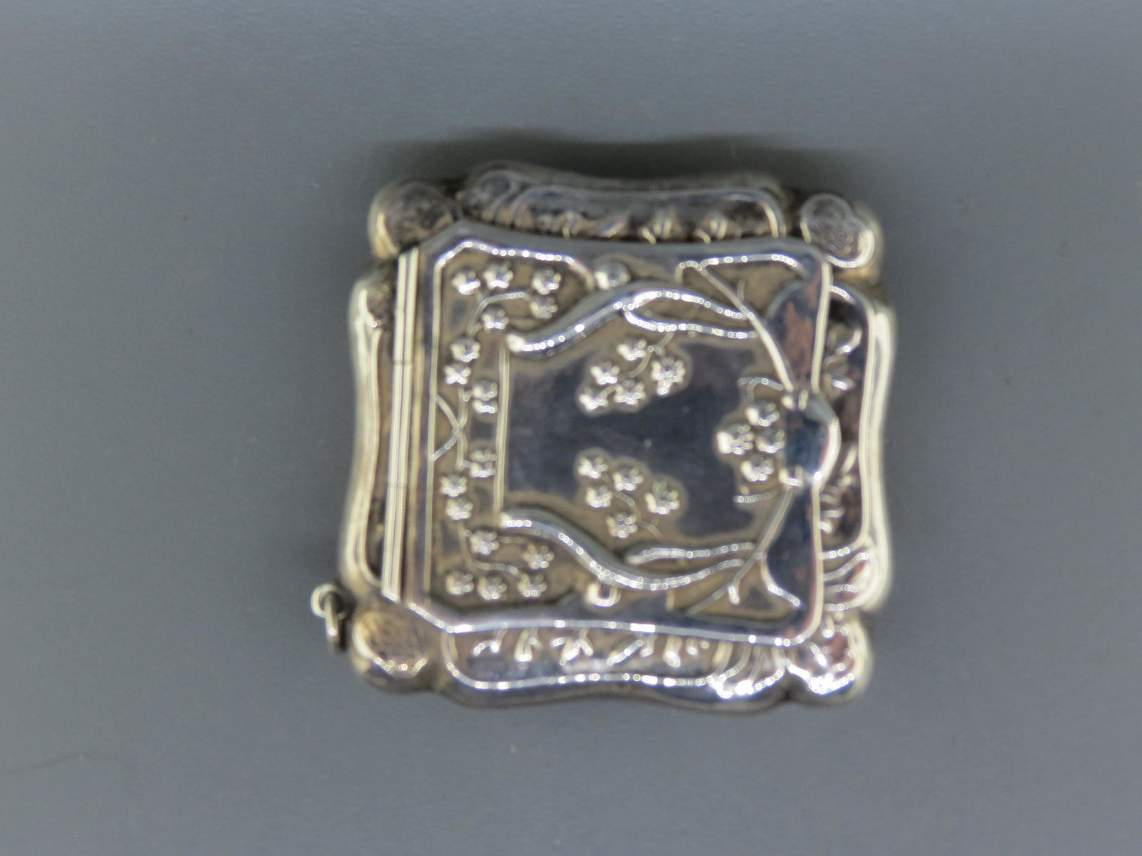 Sterling Silver Compact or Pill Box, (1 of 5)