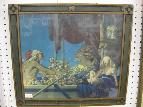 Maxfield Parrish Print "Cleopatra",: a scarce and beautiful, mint, 14" x 16".