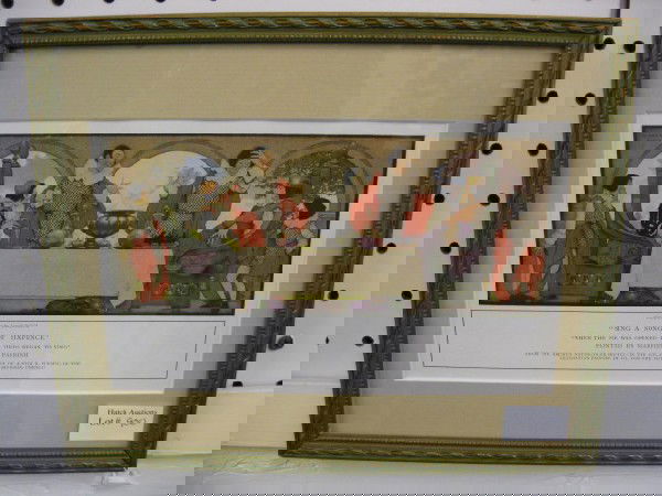 Maxfield Parrish "Sing a Song of Six Pence"",: Feb. 1917 Century Magazine Illustration, 5 1/2" x 9".