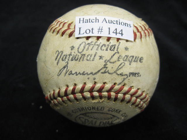 1966 Phillies Autographed Team Baseball, 22 signat: 22 signatures.