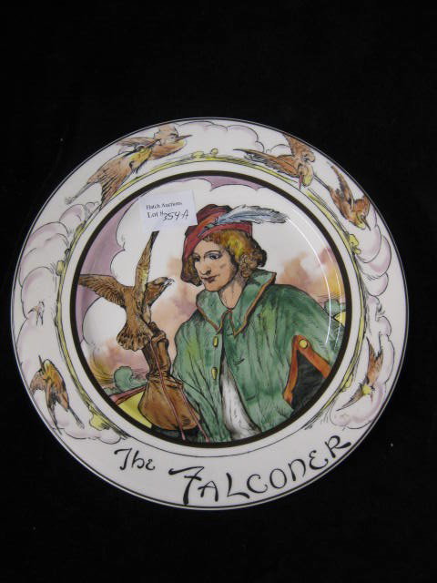 Royal Doulton Plate "The Falconer", 9 1/2", excel: 9 1/2", excellent.