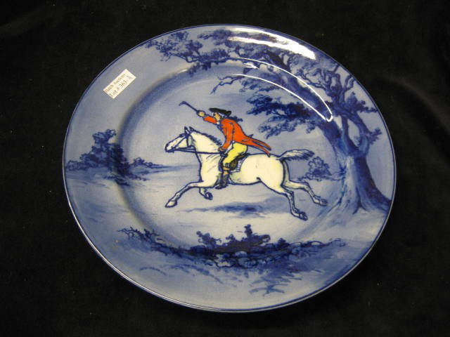 Royal Doulton Seriesware Plate, horse & rider, 10: horse & rider, 10 1/2", excellent.