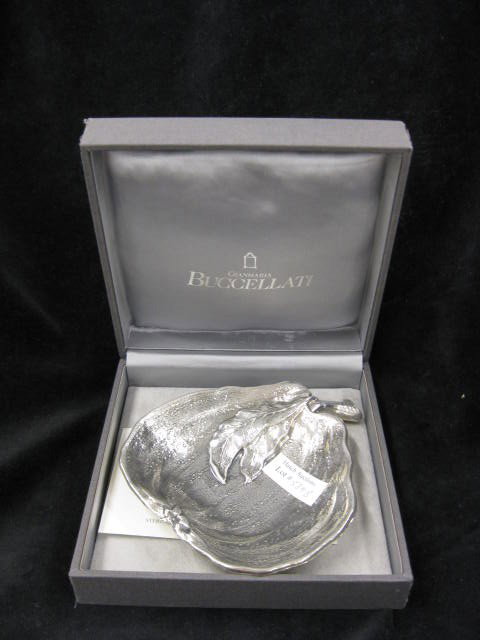 Buccellati Sterling Silver Figural Dish of a Pump: Pumpkin, 6" x 5", in original box.