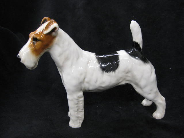 Royal Doulton Figurine of a Rough Haired Terrier: Terrier, Ch, Crackley Starler, HN #1013, 1913-1960, scarcer model, list $475.