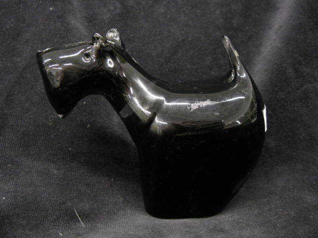 Wedgwood Crystal Figurine of a Scottie Dog, 4",: 4", excellent.