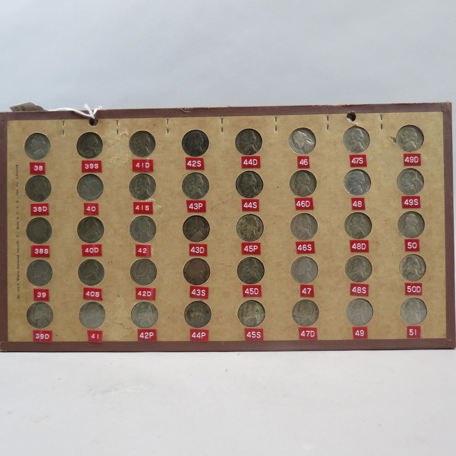 Jefferson Nickel Set, 1938-1990, (1 of 10)