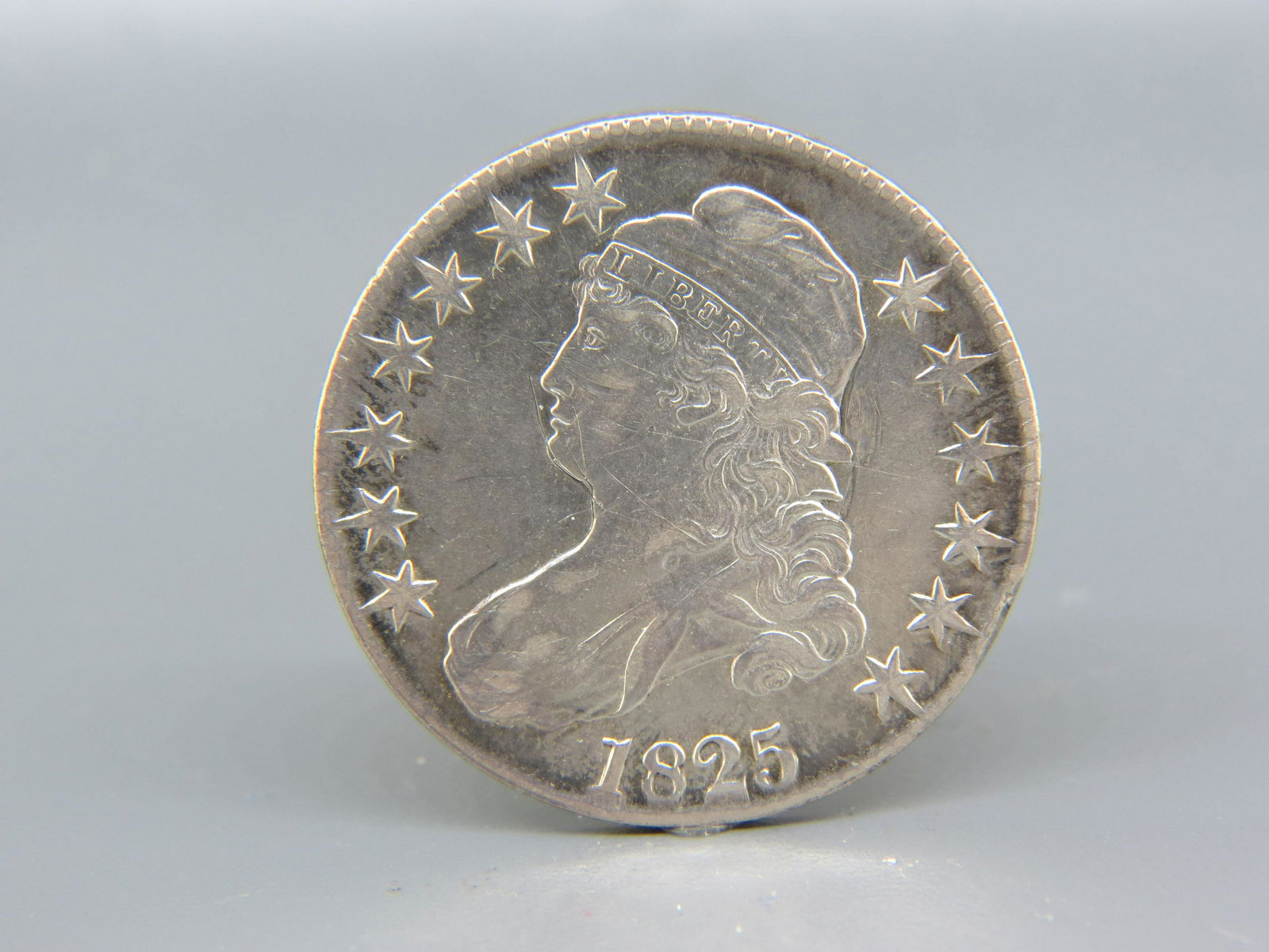1825 Capped Bust Half Dollar, XF/AU, (1 of 2)