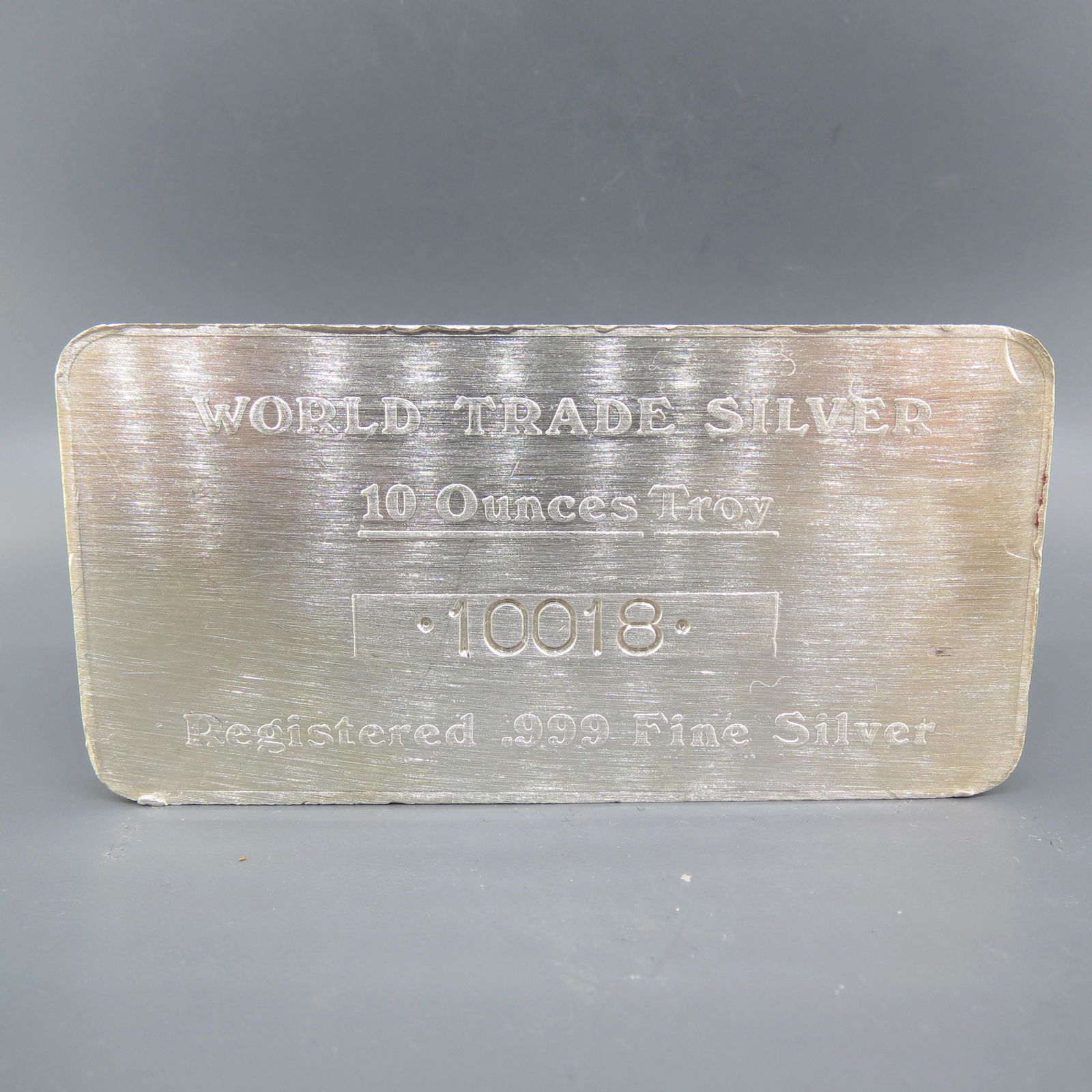 10 Troy Ounce .999 Silver Bar, (1 of 2)